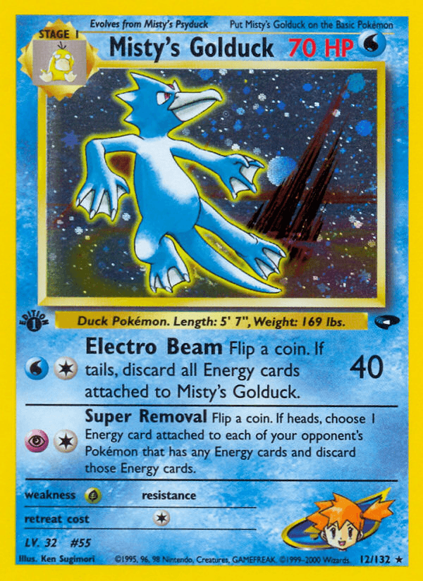 Misty's Golduck — 1st Edition