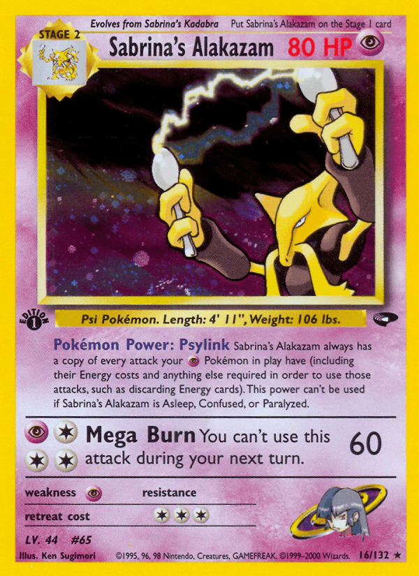 Sabrina's Alakazam — 1st Edition