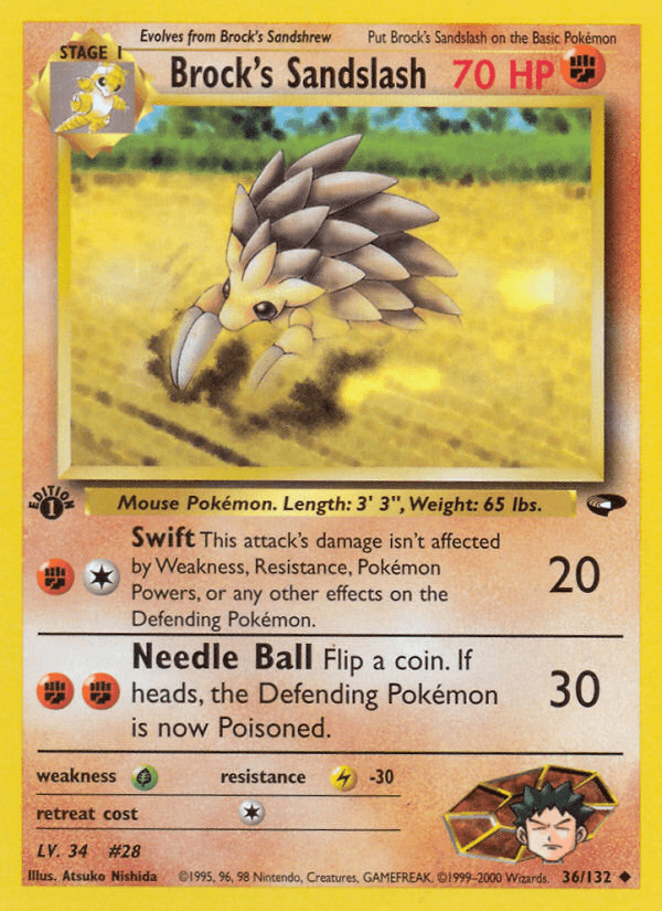 Brock's Sandslash — 1st Edition