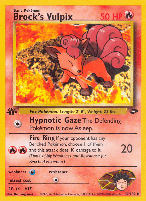 Brock's Vulpix — 1st Edition