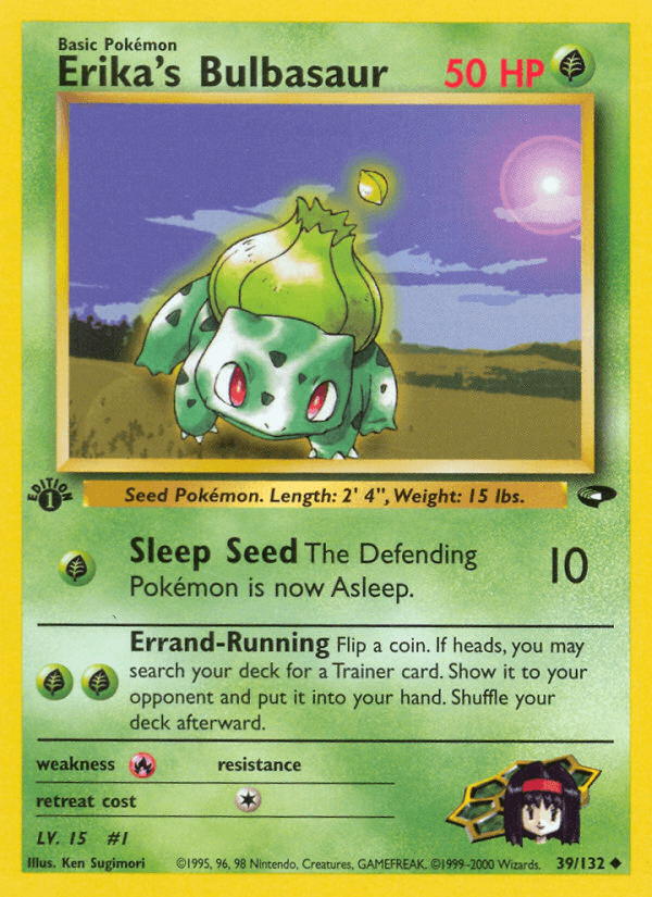 Erika's Bulbasaur — 1st Edition