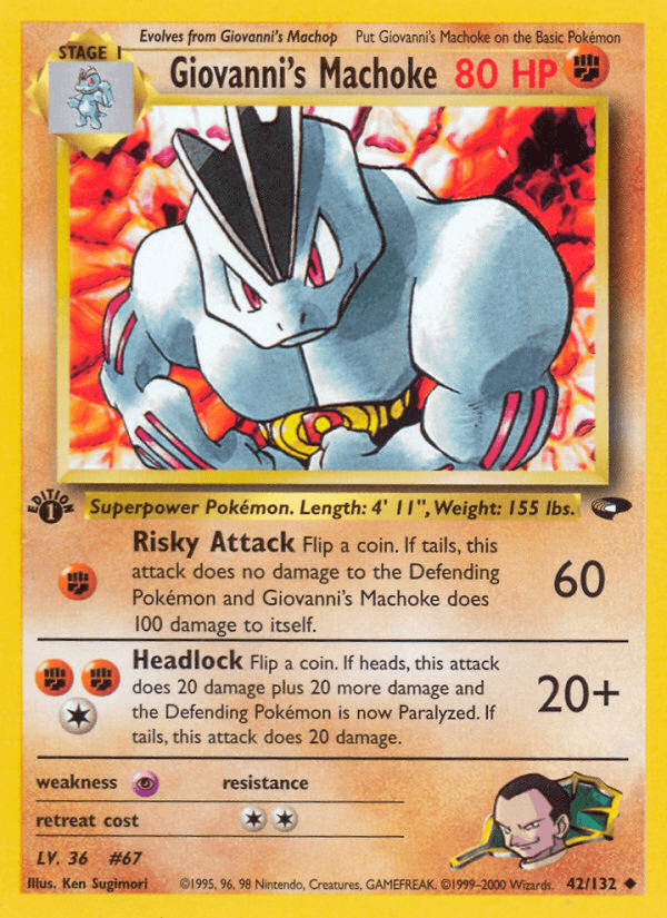 Giovanni's Machoke — 1st Edition