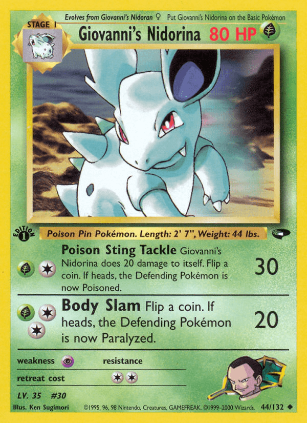 Giovanni's Nidorina — 1st Edition