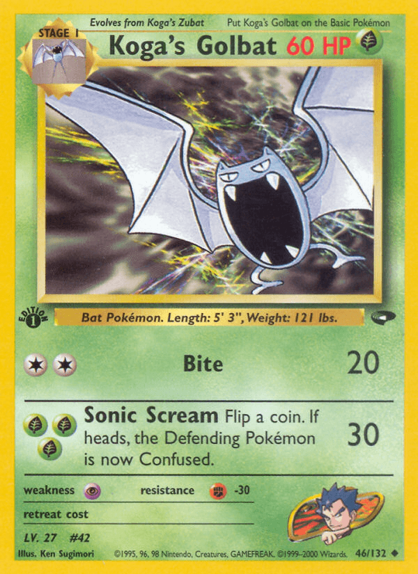 Koga's Golbat — 1st Edition
