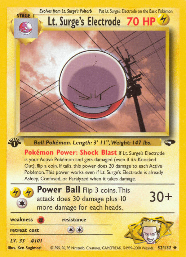 Lt. Surge's Electrode — 1st Edition