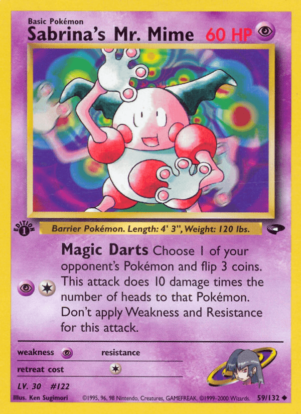 Sabrina's Mr. Mime — 1st Edition