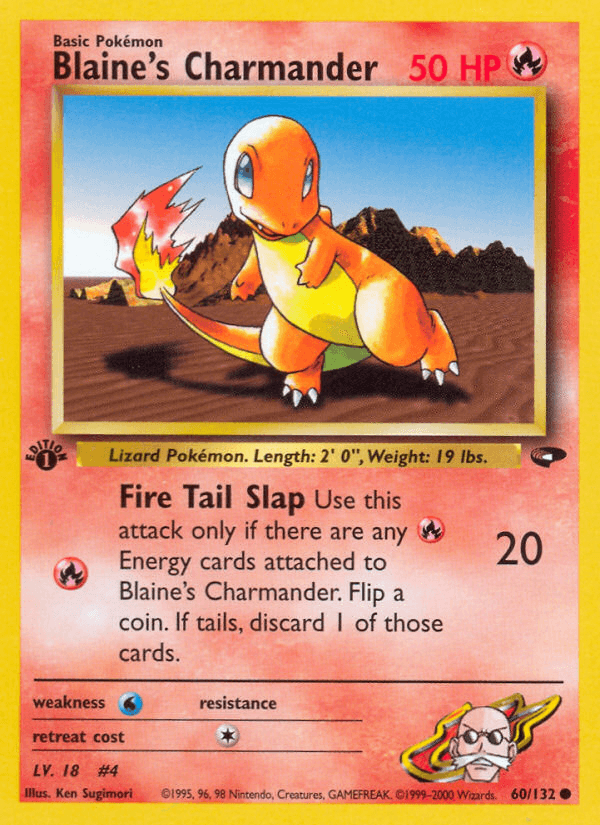 Blaine's Charmander — 1st Edition