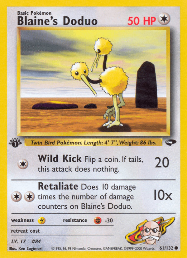 Blaine's Doduo — 1st Edition