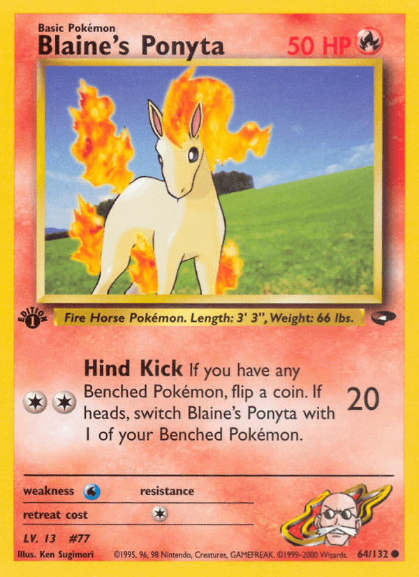 Blaine's Ponyta — 1st Edition