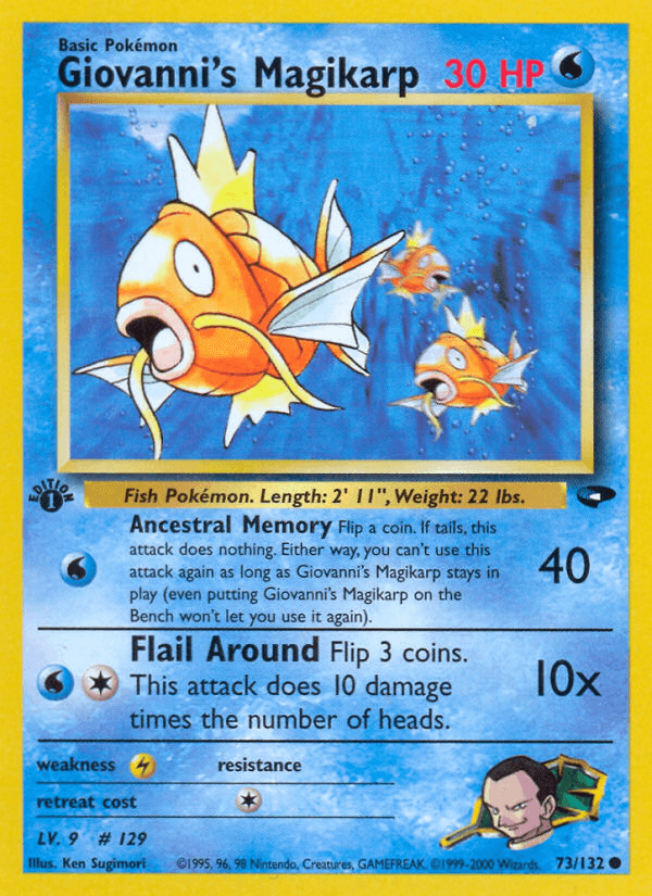 Giovanni's Magikarp — 1st Edition