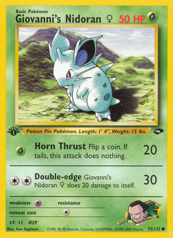 Giovanni's Nidoran ♀ — 1st Edition