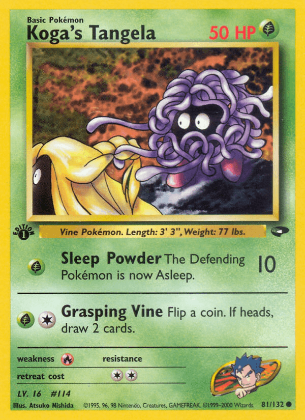 Koga's Tangela — 1st Edition