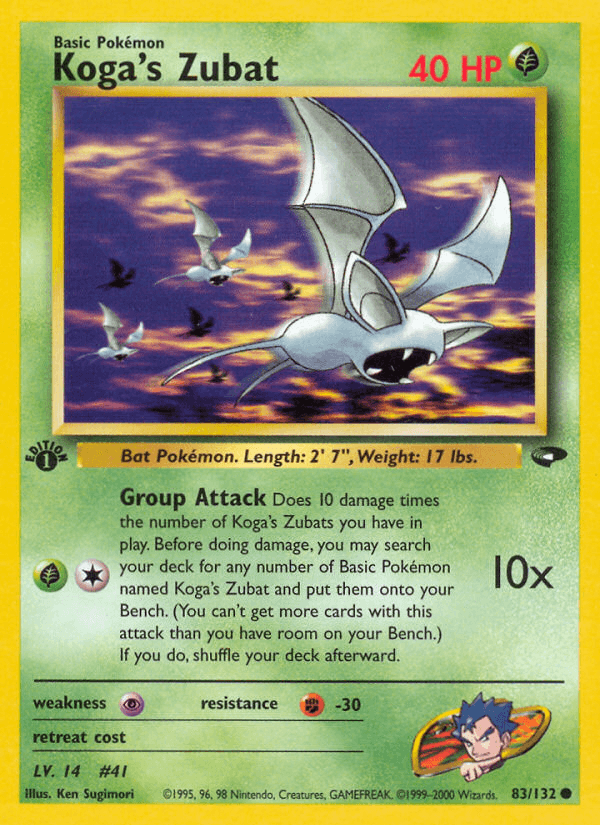 Koga's Zubat — 1st Edition