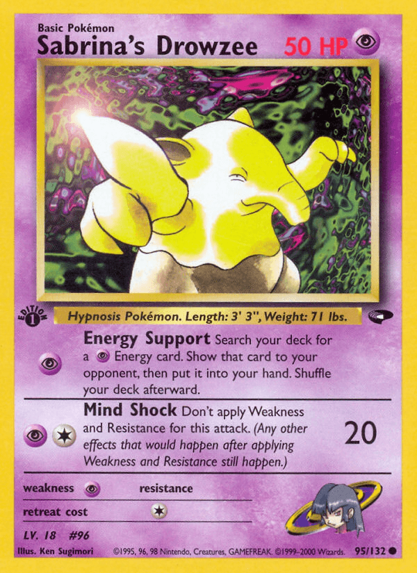 Sabrina's Drowzee — 1st Edition