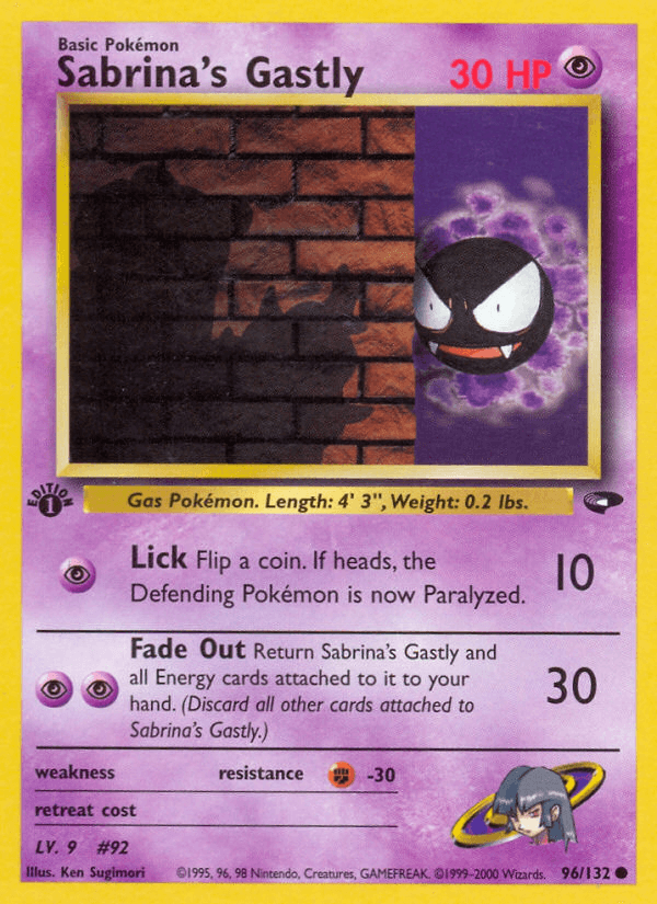 Sabrina's Gastly — 1st Edition