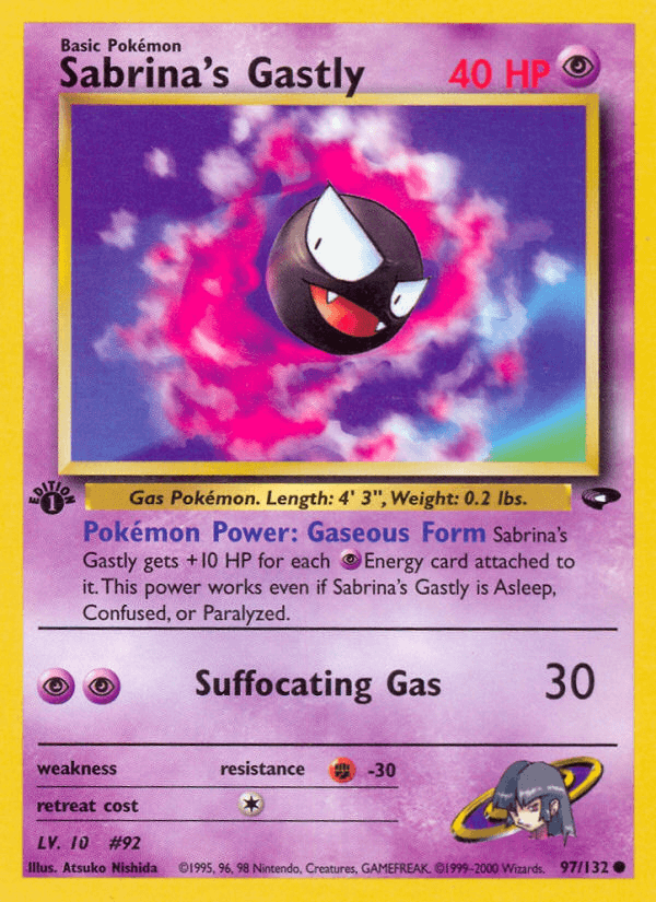 Sabrina's Gastly — 1st Edition