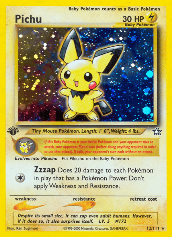 Pichu — 1st Edition