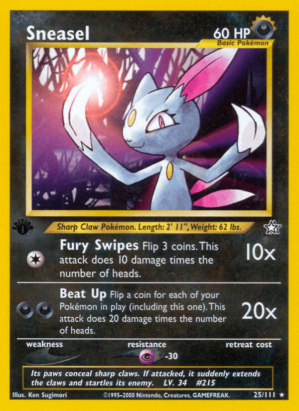 Sneasel — 1st Edition