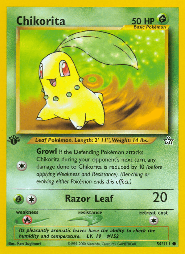 Chikorita — 1st Edition