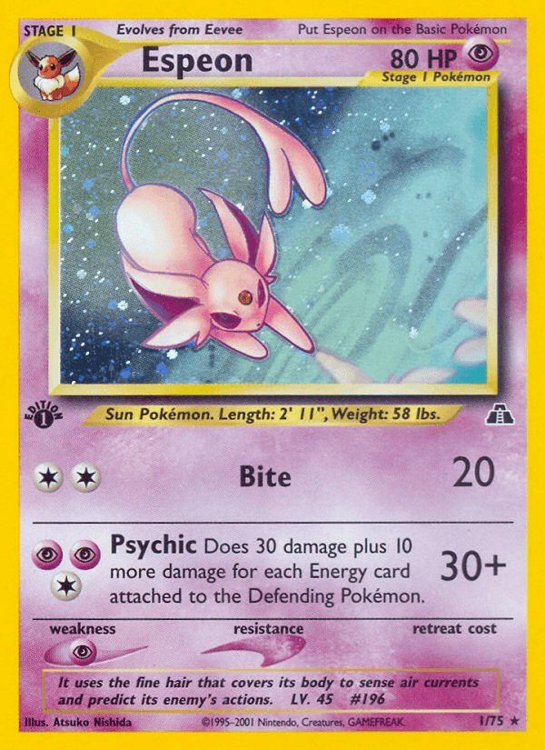 Espeon — 1st Edition