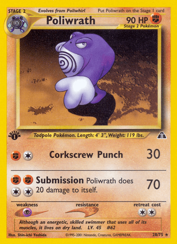 Poliwrath — 1st Edition