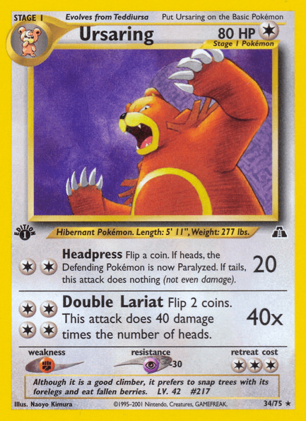 Ursaring — 1st Edition