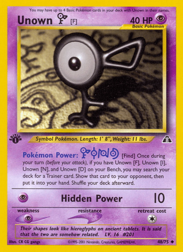 Unown [F] — 1st Edition