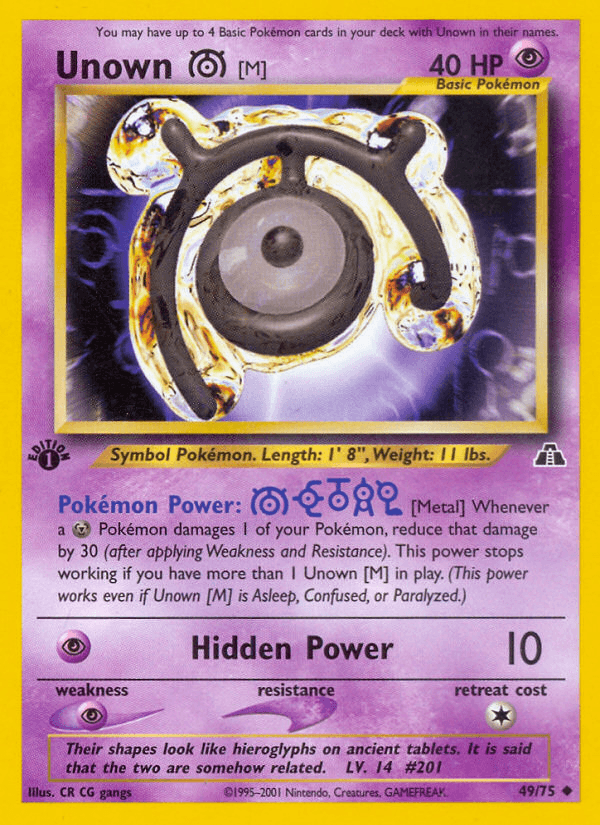 Unown [M] — 1st Edition