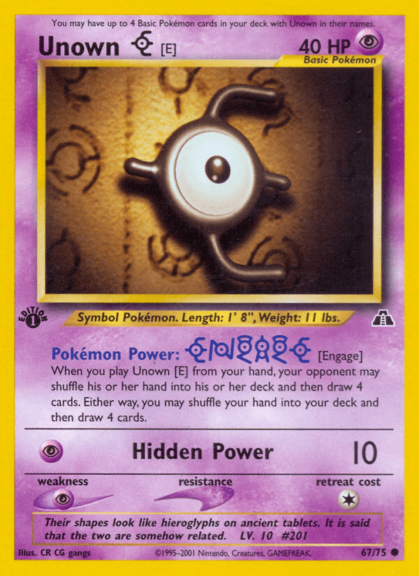 Unown [E] — 1st Edition