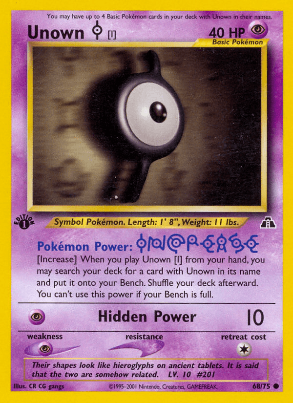 Unown [I] — 1st Edition