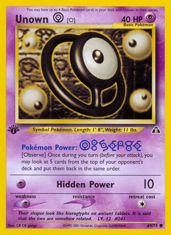 Unown [O] — 1st Edition