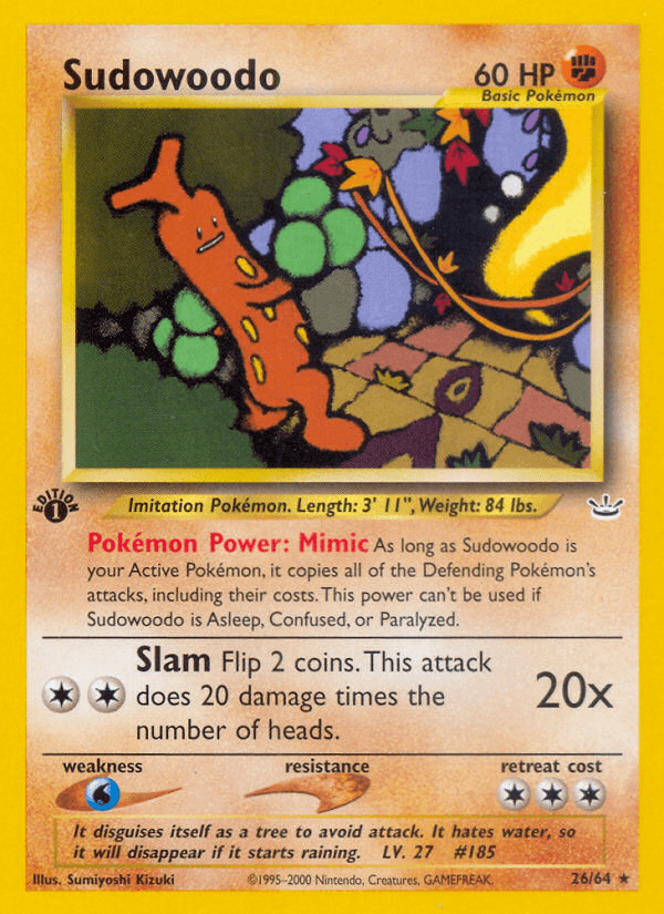 Sudowoodo — 1st Edition