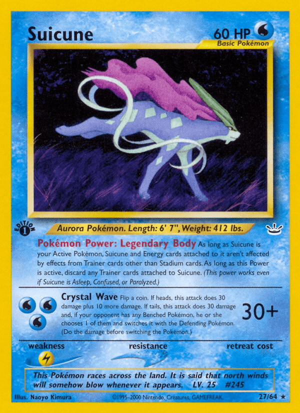 Suicune — 1st Edition