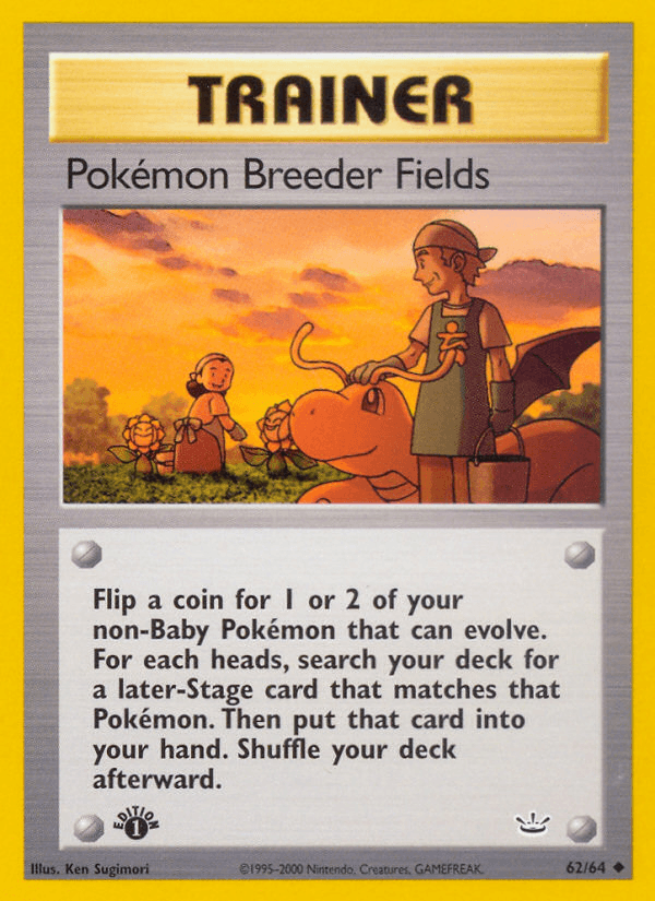 Pokémon Breeder Fields — 1st Edition