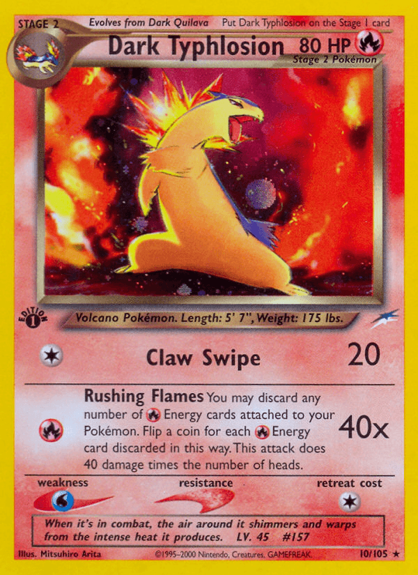 Dark Typhlosion — 1st Edition