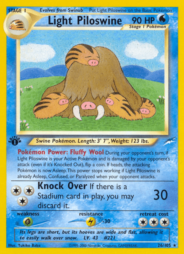 Light Piloswine — 1st Edition
