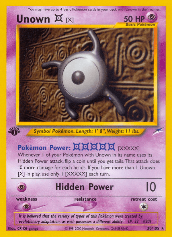 Unown [X] — 1st Edition