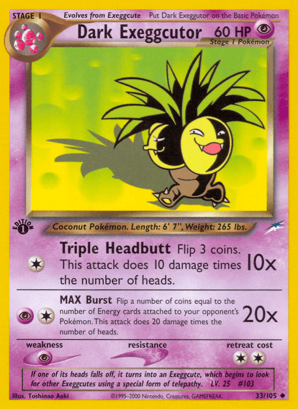 Dark Exeggutor — 1st Edition