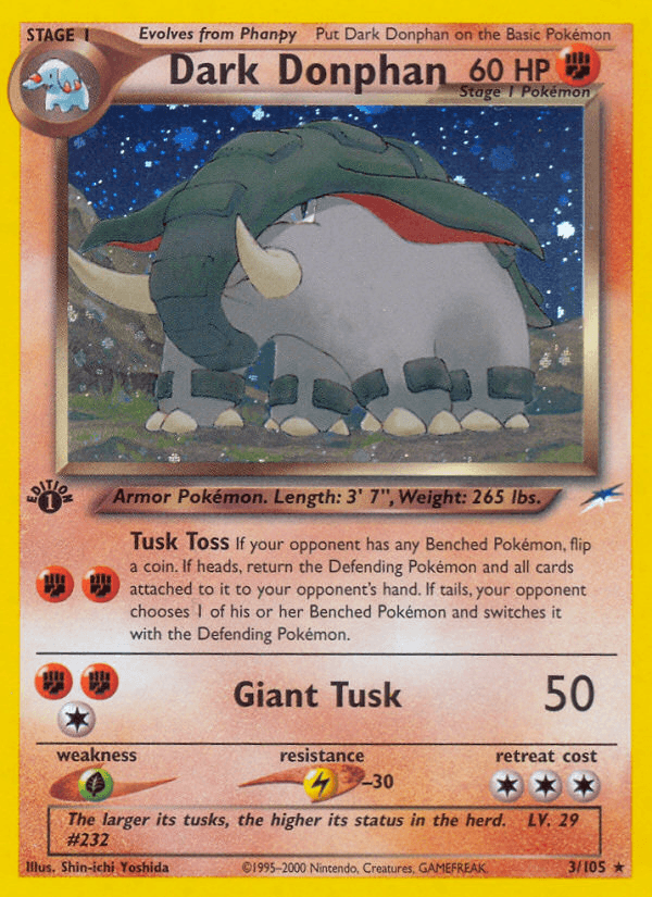Dark Donphan — 1st Edition