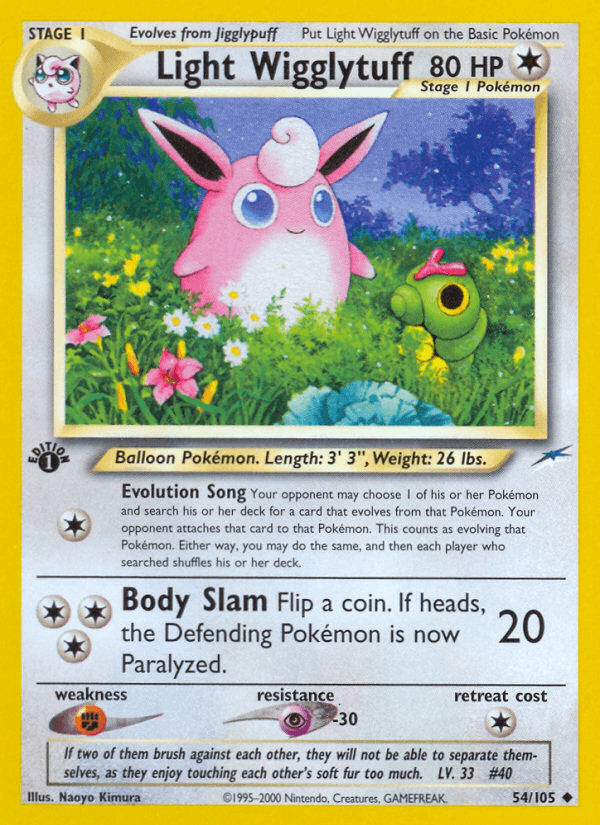 Light Wigglytuff — 1st Edition