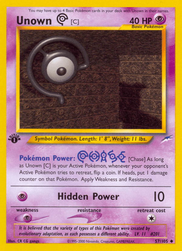 Unown [C] — 1st Edition
