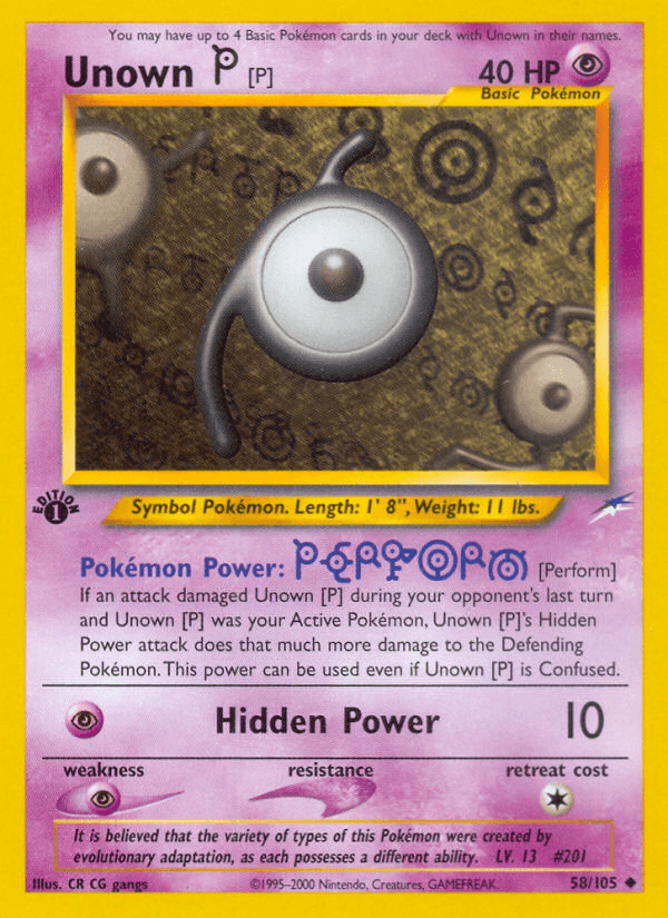 Unown [P] — 1st Edition