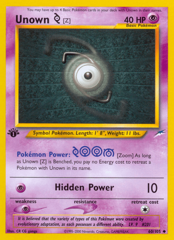 Unown [Z] — 1st Edition