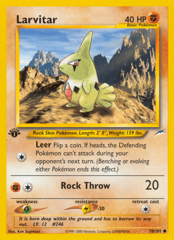 Larvitar — 1st Edition