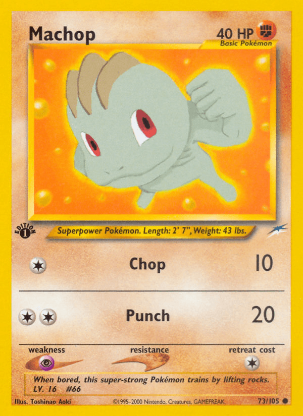 Machop — 1st Edition