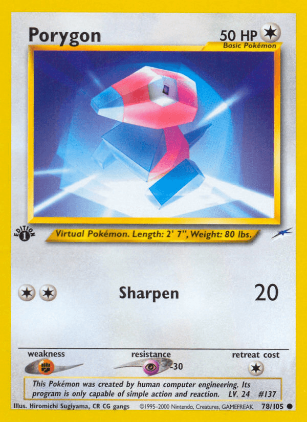 Porygon — 1st Edition