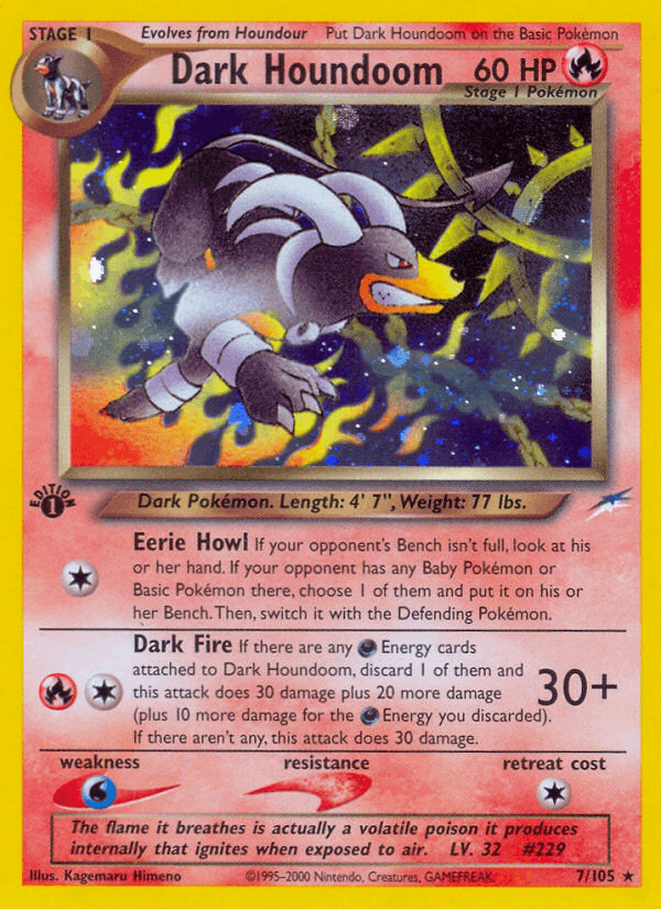 Dark Houndoom — 1st Edition