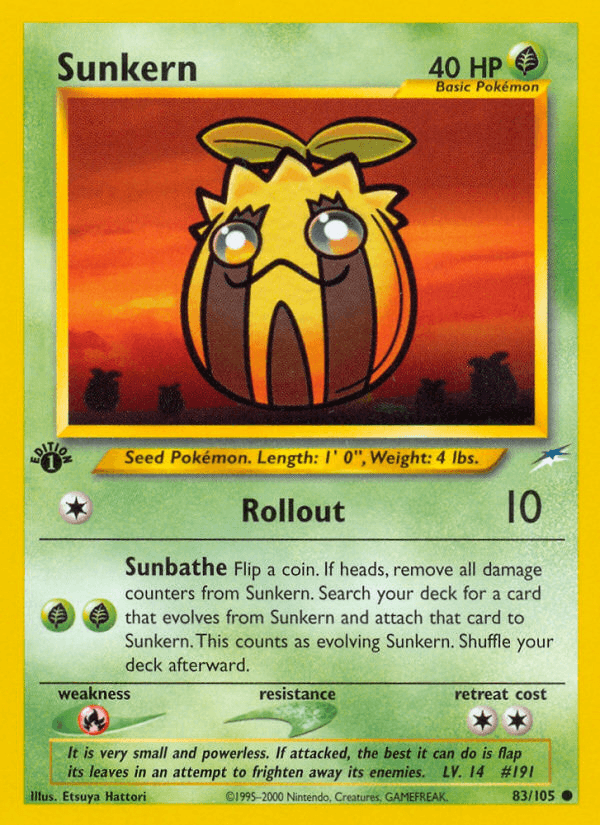 Sunkern — 1st Edition