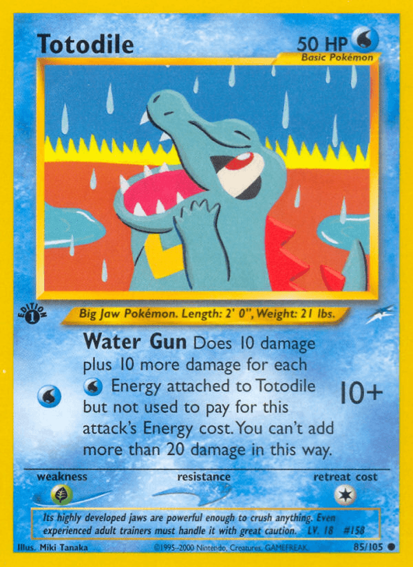 Totodile — 1st Edition