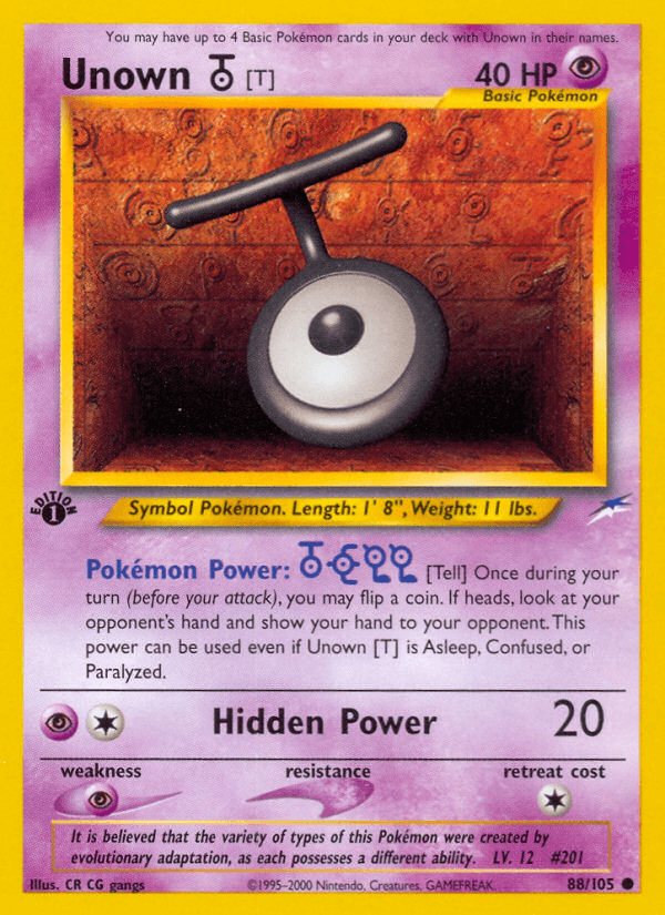 Unown [T] — 1st Edition